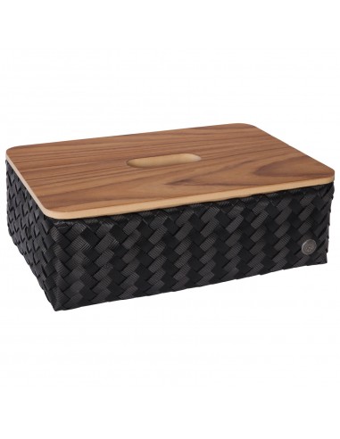 Grand Ideal- Basket rectangular with wooden lid