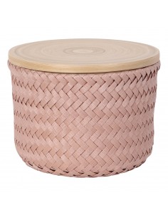 Wonder - Round high basket with bamboo cover size XS