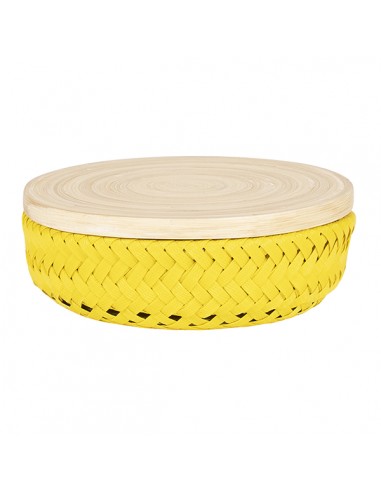 Wonder - Round basket with bamboo cover size XS