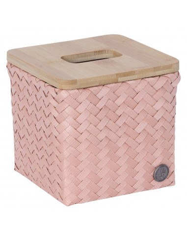 Top Fit Tissue box square 15  - Basket with bamboo cover