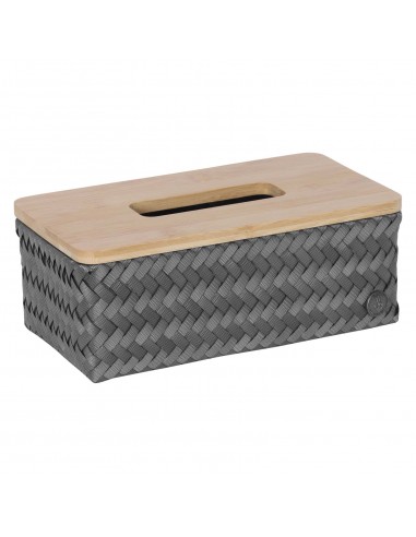 Top Fit Tissue box rectangular - Basket with bamboo cover