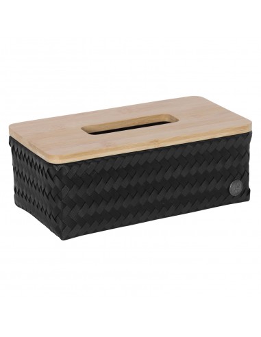 Top Fit Tissue box rectangular - Basket with bamboo cover