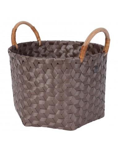 Dimensional - Open round basket with rattan handles size S