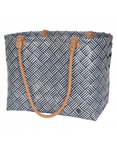 Sainte-Maxime stripes - Leisure bag fat strap with PU handles size XL