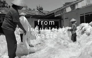 Behind-the-scenes at Handed By: from waste > strap material