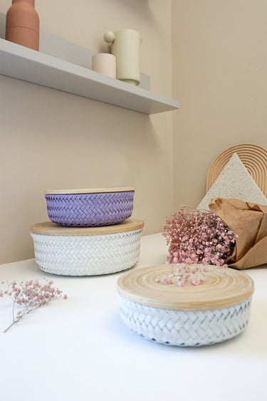 Wonder - dark lilac set size XS S M